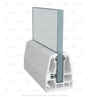 SD 16 Bracket with Cover System for Aluminum Glass Railing Installation, Premium Support Bracket for Balcony and Staircase, Durable Finish, Easy Fitting for Modern Projects 